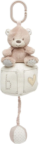 Mothercare Musical Pull Teddy Bear Toy | Neutral Baby Nursery Toy