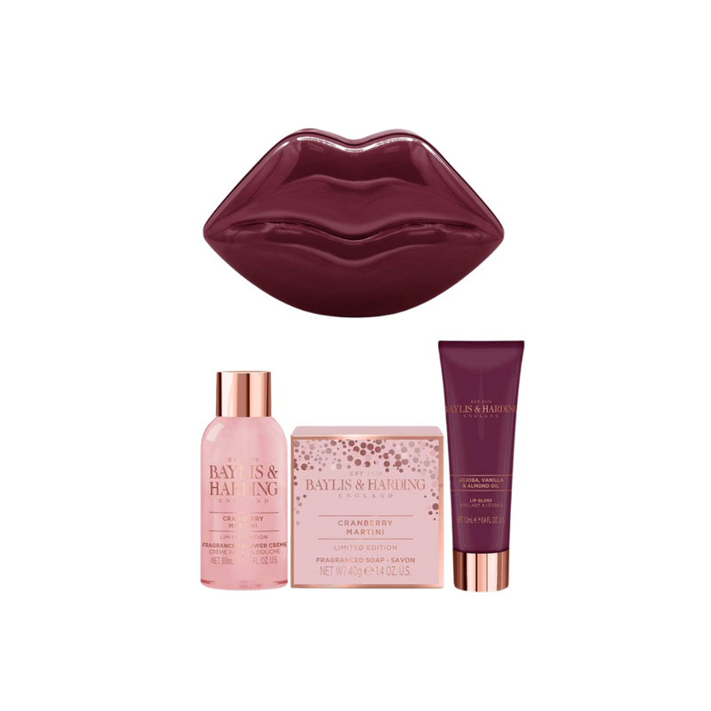 Baylis & Harding: Cranberry Martini Lip Tin (Giftset)