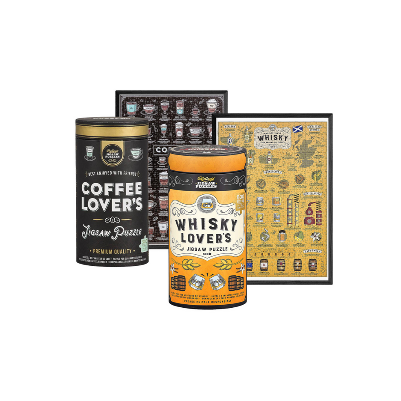 Ridley's Coffee & Whisky Jigsaw Duo Set